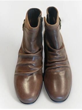 New Leather Wrinkle Top Romika By Josef Seibel Boots Sz 37/6.5